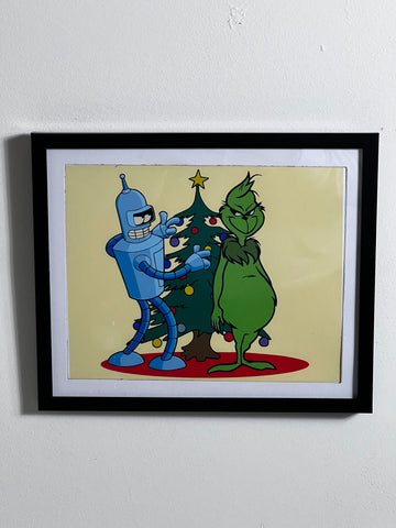 Bender and The Grinch Print